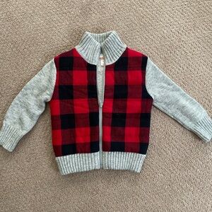 Toddler Boy Fleece Lined Sweater